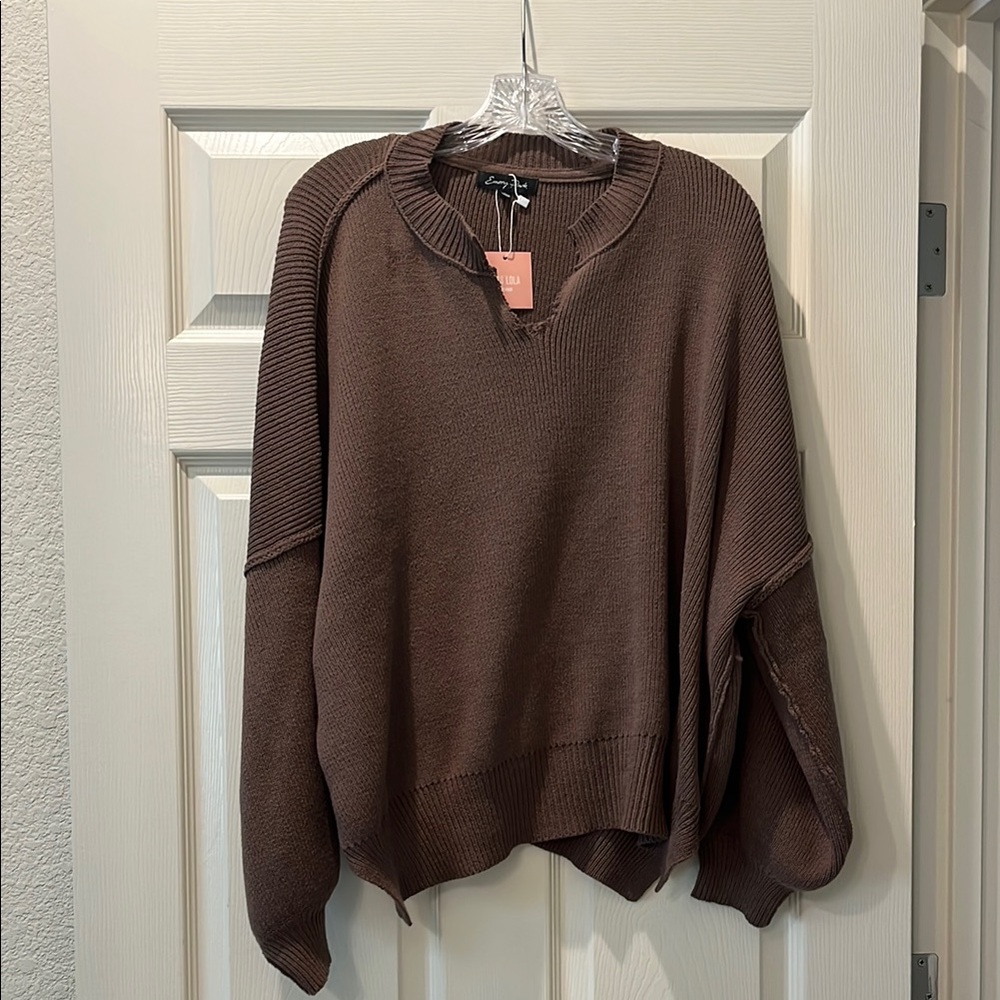 Brown Knit Sweater